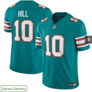 New With Tags Official Youth Tyreek Hill Miami Dolphins Jersey